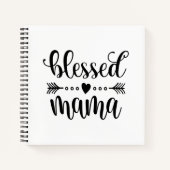 Citaat voor "Blessed Mama Moederdag" | Laptop Notitieboek (Voorkant)