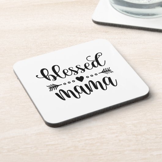 Citaat voor "Blessed Mama Moederdag" | ONDERZETTER (Linkerzijde)