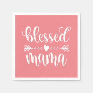 Citaat voor "Blessed Mama Moederdag"   Papier Napk Servet