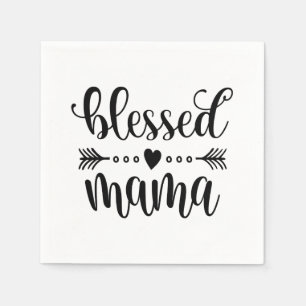 Citaat voor "Blessed Mama Moederdag"   Papier Napk Servet