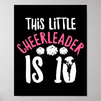 Citaat voor cheerleader-meisje voor 10-jarige chee poster