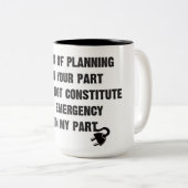 Citaat voor de dag tweekleurige koffiemok (Voorkant rechts)