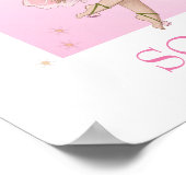 Citaat voor de kinderkamer Cute Roze Fee Glitter D Poster (Hoek)