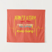 Citaat voor fietsmotivatie wandkleed (Voorkant (horizontaal))