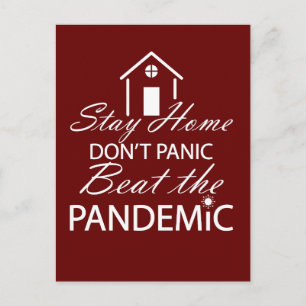 Citaat voor het voorkomen van de corona-virusinfec briefkaart