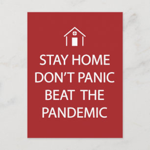 Citaat voor het voorkomen van de corona-virusinfec briefkaart