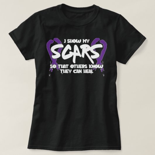 Citaat voor huiselijk geweld voor overlevenden t-shirt (Design voorkant)