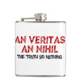 Citaat voor Latijnse waarheid Heupfles (Voorkant)