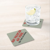 Citaat voor Latijnse waarheid Kartonnen Onderzetters (Insitu)