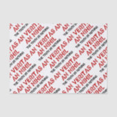 Citaat voor Latijnse waarheid Tissuepapier (Voorkant)