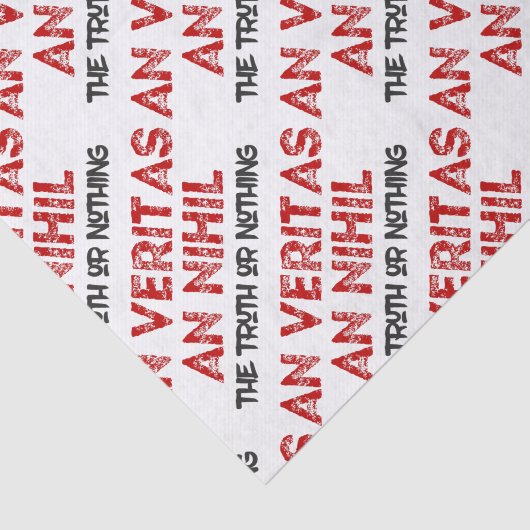 Citaat voor Latijnse waarheid Tissuepapier (Detail)