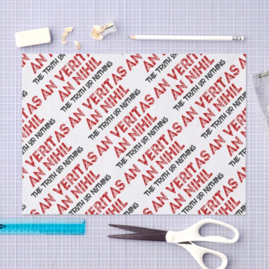 Citaat voor Latijnse waarheid Tissuepapier (Craft)