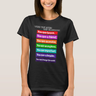 Citaat voor leraar Terug naar schoolleven 1 T-shirt