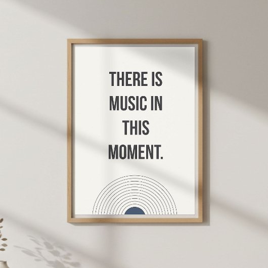 Citaat voor Mindful Leven. Kalm Minimalisme Poster
