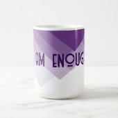 Citaat voor Paars Abstract Koffiemok (Center)