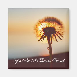 Citaat voor Sunlit Dandelion Friendship Magneet