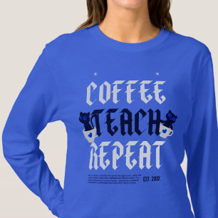 Citaat voor waardering Engelse leraren Leraar moti T-shirt