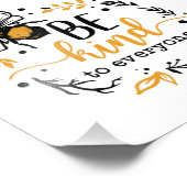 Citaat Wees vriendelijk voor iedereen Foto Afdruk (Hoek)