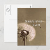 Citaat: Ze geloofde dat ze het kon, dus deed ze he Briefkaart (Voorkant / Achterkant)