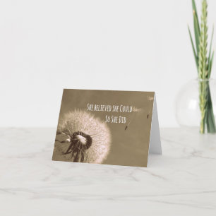 Citaat: Zij geloofde zij kon zodat deed zij Kaart