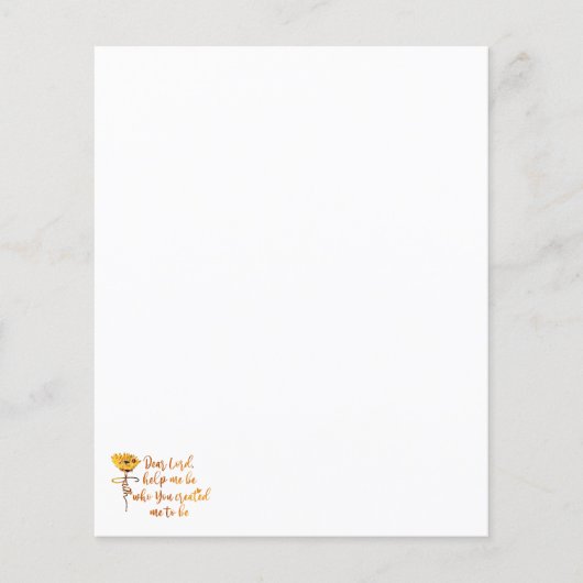 Citaat zonnebloem (Voorkant)