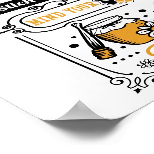 Citaatadvies van een honingbij poster (Hoek)