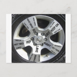 Citaatproducten voor autooverzichten briefkaart