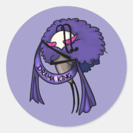 Citadel Drama King 2 Ronde Sticker