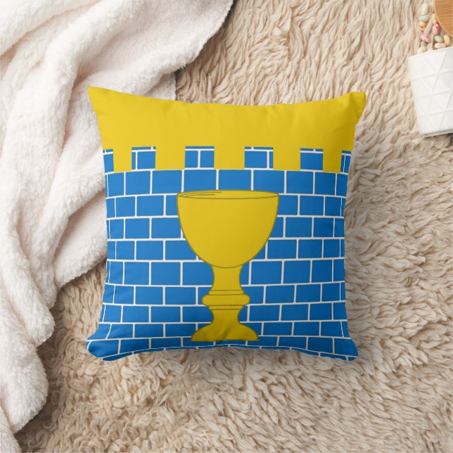 Citadel of the Southern Pass populace badge Throw Kussen (Deken)