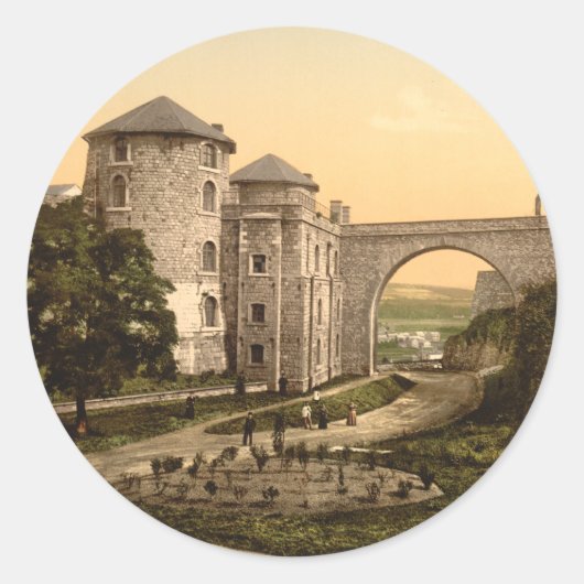 Citadel van Namen Ronde Sticker (Voorkant)
