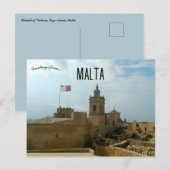 Citadel van Victoria Gozo eiland Malta Briefkaart (Voorkant / Achterkant)