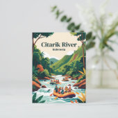 Citarik-rivier, Sukabumi, Java, Indonesië Briefkaart (Staand voorkant)