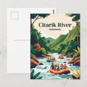 Citarik-rivier, Sukabumi, Java, Indonesië Briefkaart (Voorkant / Achterkant)