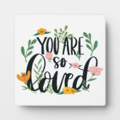 Citat kinderkamer Je bent zo geliefd Fotoplaat (Voorkant)