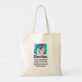 Citat om dokters te waarderen tote bag (Achterkant)