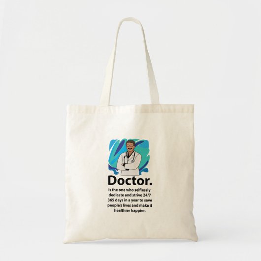 Citat om dokters te waarderen tote bag (Voorkant)