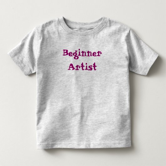 Citat voor beginnende kunstenaar kinder shirts (Voorkant)