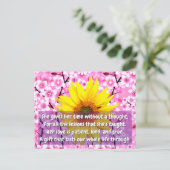 Citaten / Bericht / Gedicht | Floral Love Mom Brie Briefkaart (Staand voorkant)