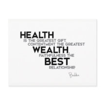 Citaten: Boeddha: Gezondheid: grootste geschenk