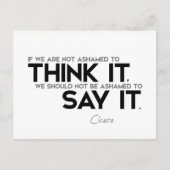 Citaten: Cicero: Denk het, zeg het Briefkaart (Voorkant)