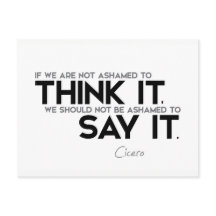 Citaten: Cicero: Denk het, zeg het