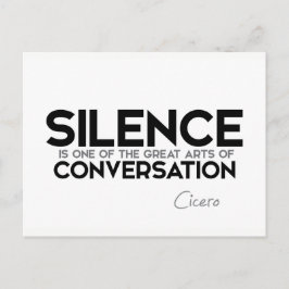 Citaten: Cicero: Stilte, gesprek Briefkaart