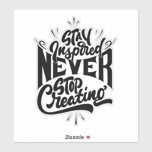 Citaten Custom-Cut Vinyl Sticker (Vel)