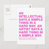 Citaten door Charles Bukowski Briefkaart (Voorkant / Achterkant)