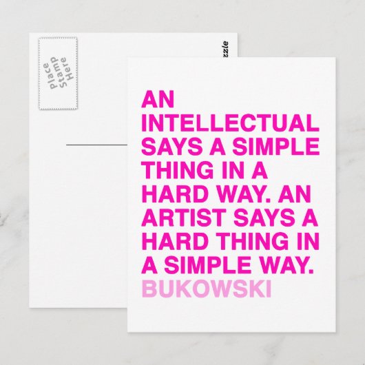 Citaten door Charles Bukowski Briefkaart (Voorkant / Achterkant)