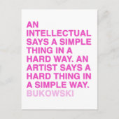 Citaten door Charles Bukowski Briefkaart (Voorkant)
