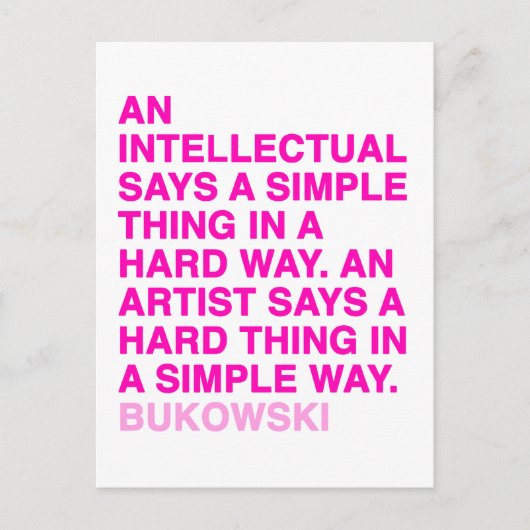 Citaten door Charles Bukowski Briefkaart (Voorkant)