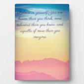 Citaten en inspirerend collectie fotoplaat (voorkant)