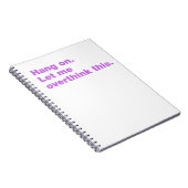 Citaten, grappig, introvert, overdenk notitieboek (Rechterzijde)