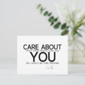 Citaten: Lao Tzu: "Zorg om je Briefkaart (Staand voorkant)